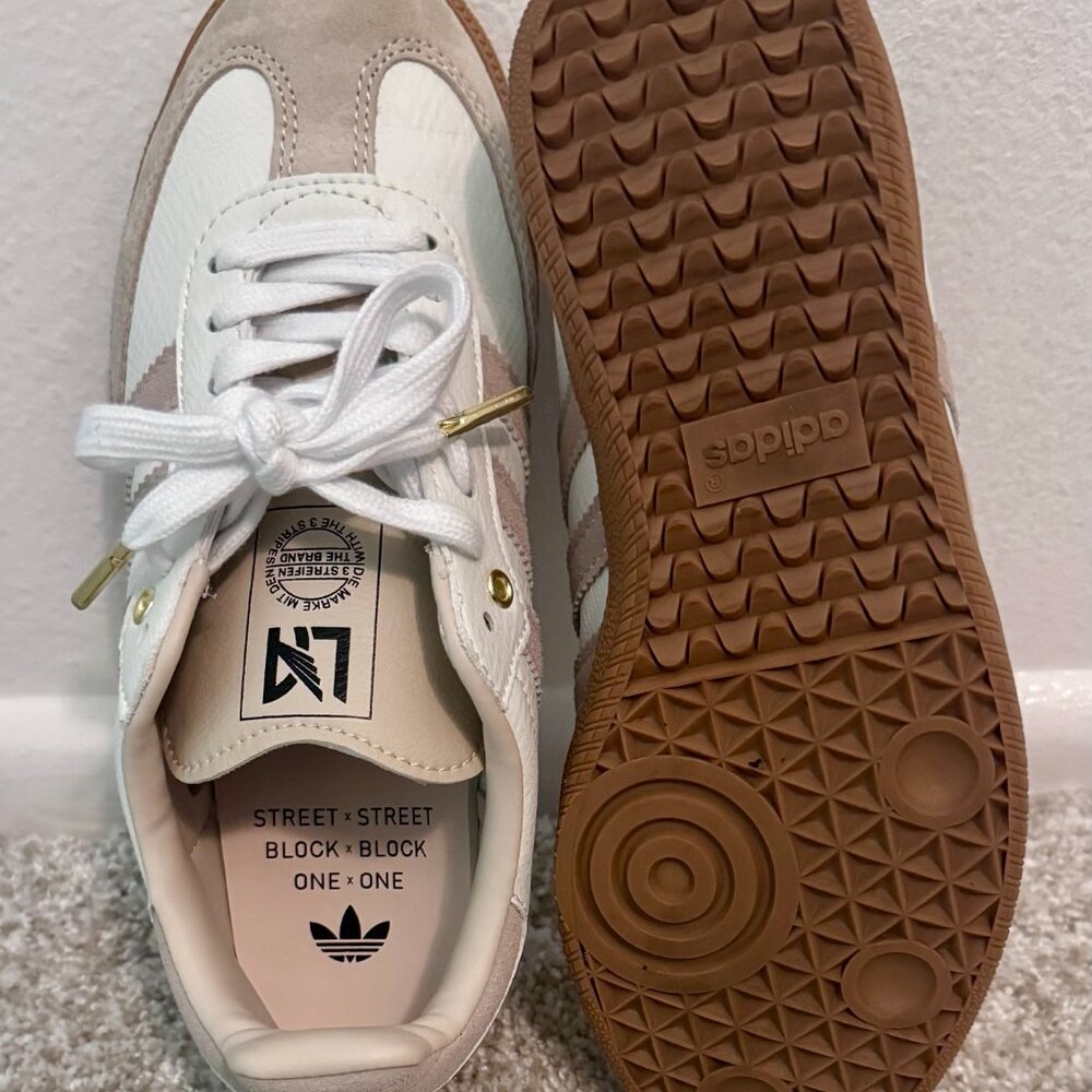 Limited edition LAFC Samba- offwhite/linen/cream- Women's 7/7.5, New without tag